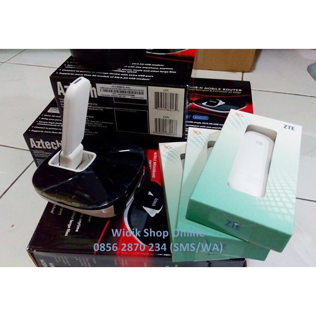 Paket Wifi Router Aztech HW553 & Modem 3G ZTE MF667 Seting Fly