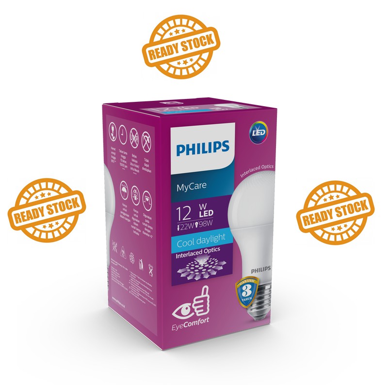 Lampu Philips LED MyCare 12 Watt Putih - Bohlam LED 12W 12Watt - Murah Original Bergaransi 12 W 12W