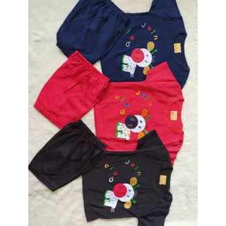 Setelan ed ri ca motif  sapi  usia 1 2 th Shopee Indonesia