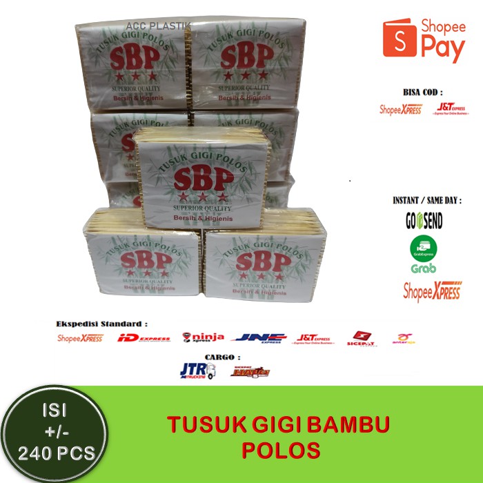 TUSUK GIGI HIGIENIS TUSUK GIGI BAMBU / TUSUK BUAH / TUSUK KUE / TOOTH PICK ujung lancip