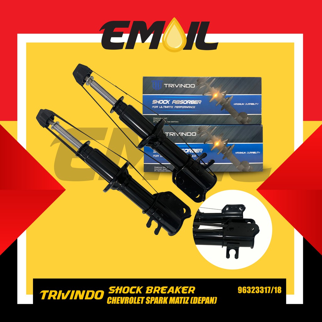 Shock breaker depan chevrolet spark matiz 1 set 96323317/18 Trivindo