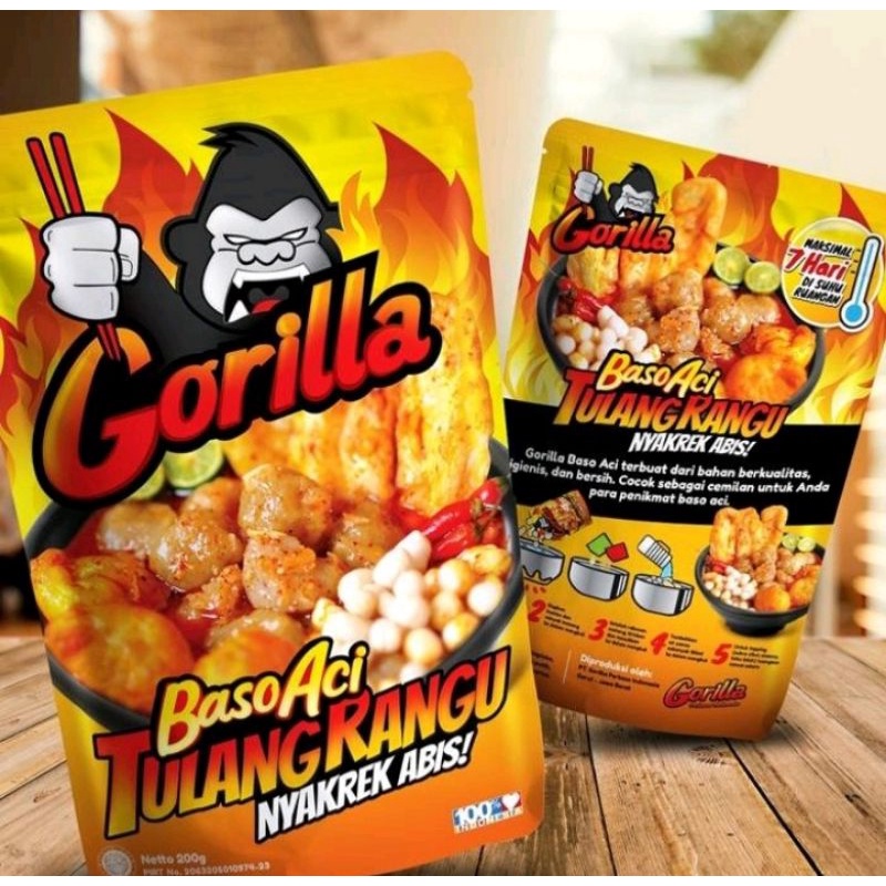 

Gorilla Baso Aci Tulang Rangu 200gr