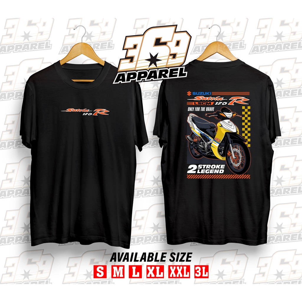 KAOS otomotif motor SATRIA HIU 120 KUNING KAOS OTOMOTIF SATRIA 2TAK