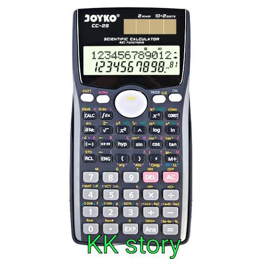 

CALCULATOR / KALKULATOR JOYKO CC-25 / SCIENTIFIC / 401 FUNCTIONS - CUCI GUDANG LHOOO