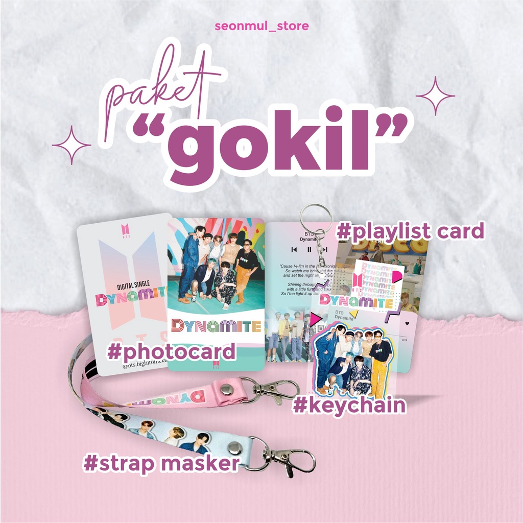 TERMURAH!!! [PAKET GOKIL] PHOTOCARD PC BTS BLACKPINK RED VELVET AESPA / PLAYLIST CARD KPOP / TALI MASKER KPOP / GANCI KPOP