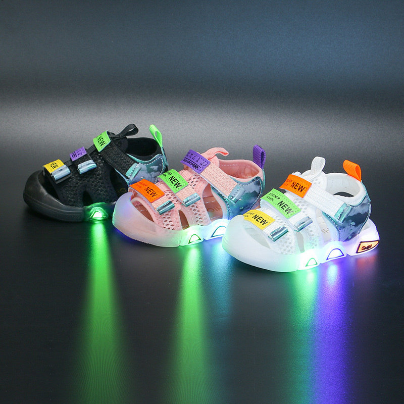 Sandal Sepatu LINES With Led Sandal Fashion Sandal Anak Import Size 21-27 Usia 1-4 Tahun