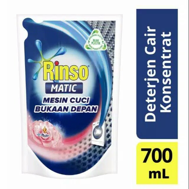 Rinso Matic Cair 700ml Mesin Cuci Bukaan Depan / Front Loading