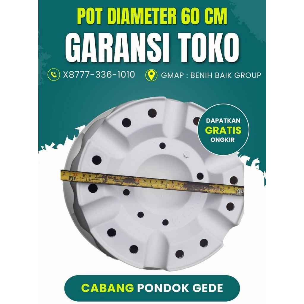 Pot 60 cm Hitam Besar Tambulapot Tanaman Buah KUAT PONDOK GEDE