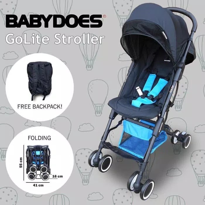 Kereta Dorong Bayi Stroller BabyDoes GoLite CH 488