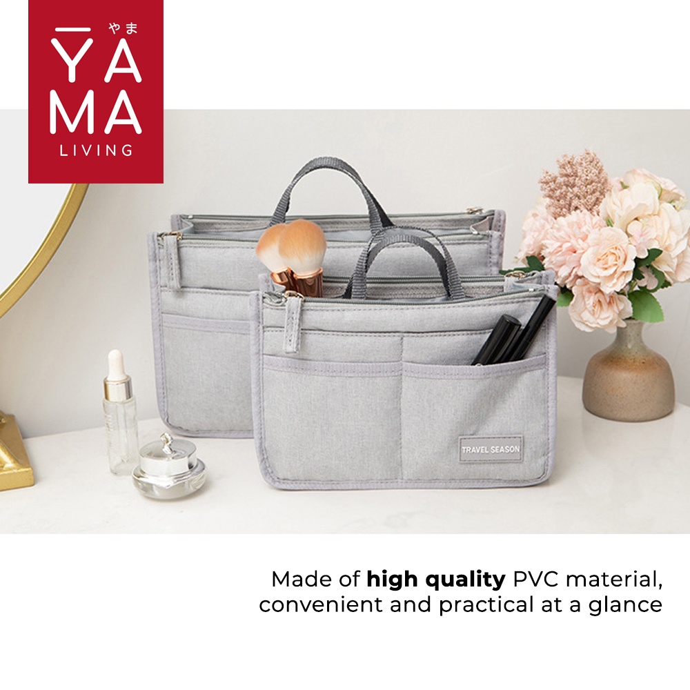 YAMA MAIKO Dual Bag in Bag Organizer Pouch Tas Travel Make Up Kosmetik Wanita