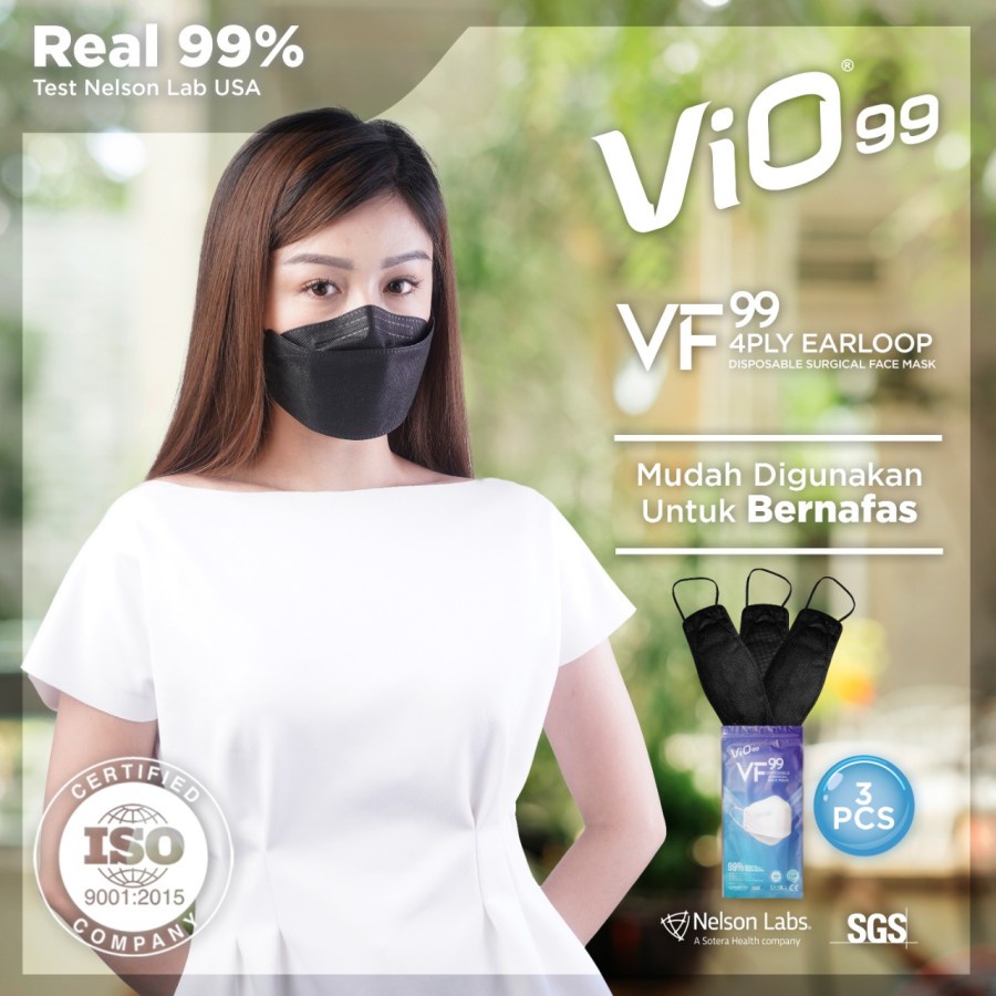 Vio VF Mask Vio99 Masker Medis Perpack Isi 3pcs