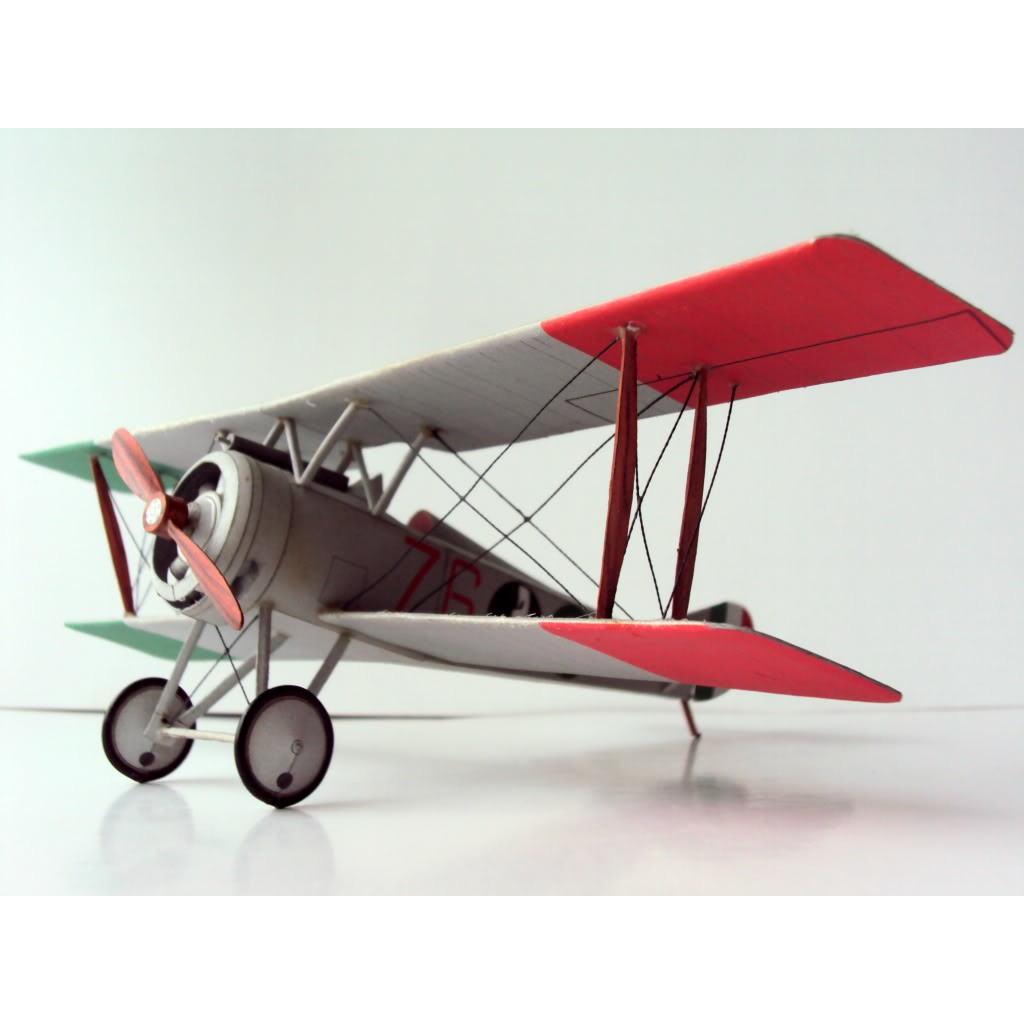 DIY Model Kertas Perang Dunia I pesawat tempur Perancis Hanriot HD-1