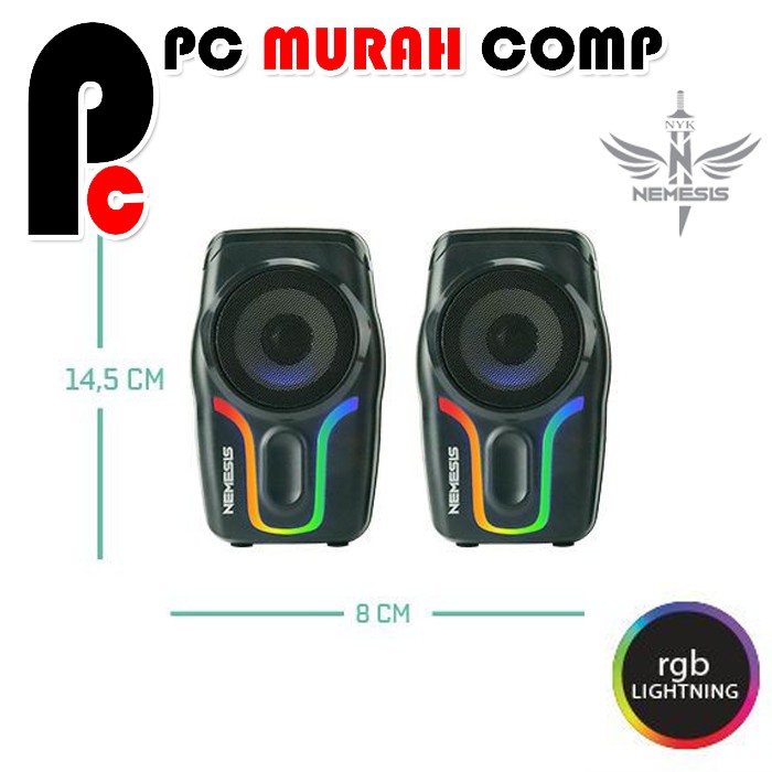 Speaker NYK VIPER SP N07 Gaming RGB | Speaker Komputer Gaming