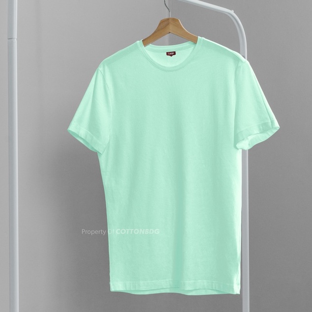KAOS POLOS PRIA AQUA FOAM TANGAN PENDEK UKURAN S-XL BAHAN COTTON COMBED 30S ORGINAL