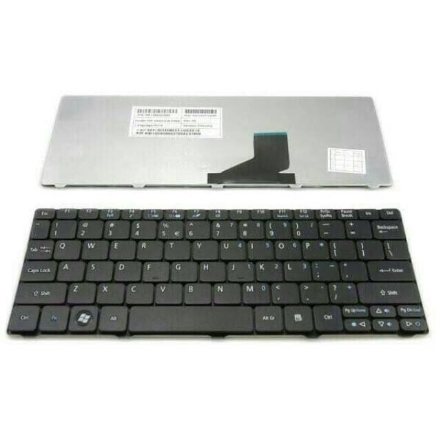 Keyboard Laptop Notebook Acer Aspire One AO 532 D255 D257 D260 D270 532h 533 Aspire 521 Hitam