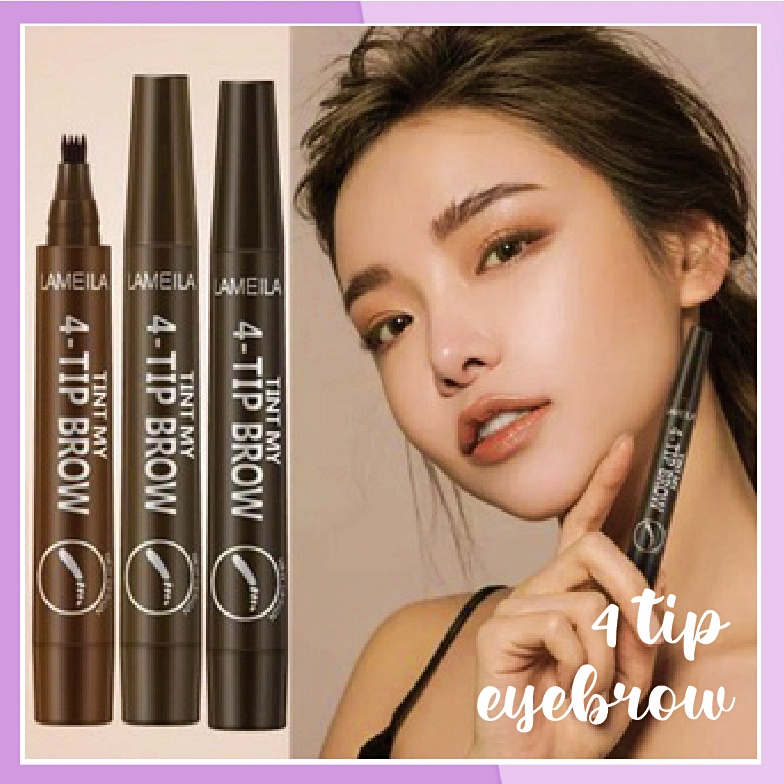 LAMEILA Eyebrow Tint Tip Waterproof Natural Pen Four-Claw Eye Brow Long Lasting LA068