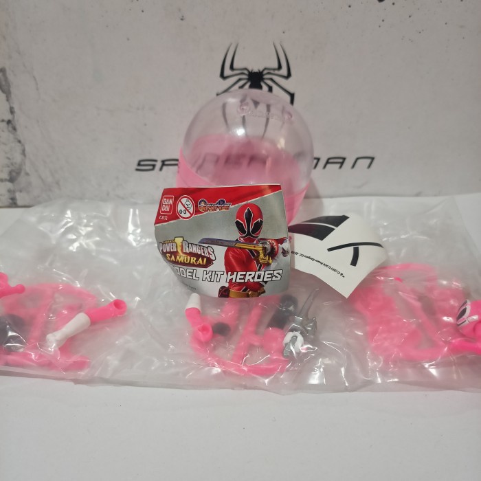 Hot Sale Gashapon / Gacha Bandai Power Rangers Samurai Model Kit Pink Ranger Terlaris