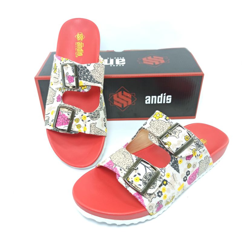 Sendal Birken Wanita Sandal Selop Flip Flop Sandals Andis AF03