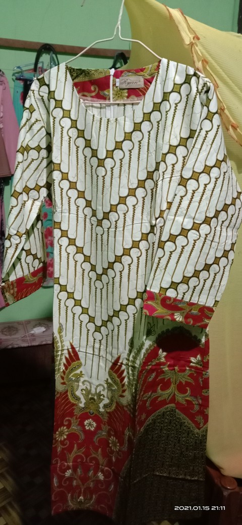 Couple Garuda | Atasan Batik Wanita Pria Terlaris |  Batik Dolby Dolbi Katun