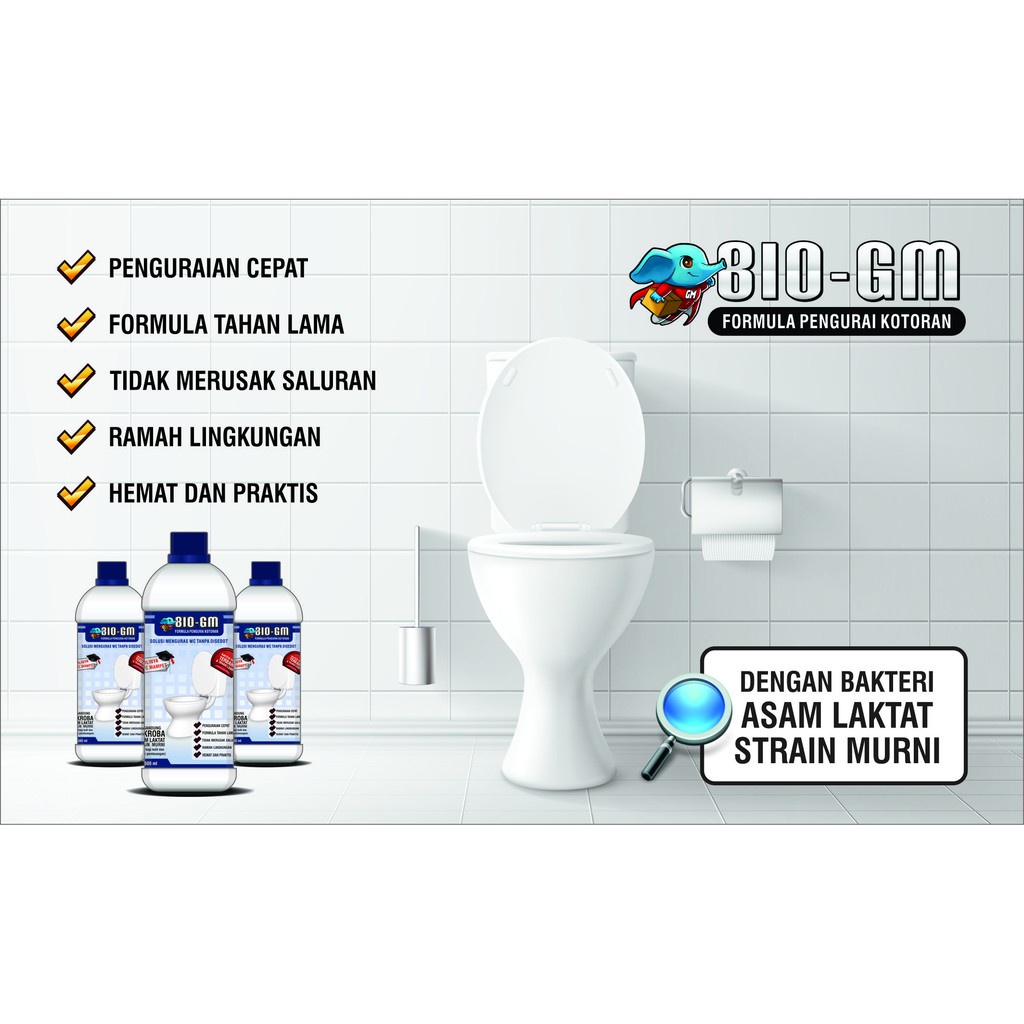 Obat Plong Wc Kloset Toilet Mampet Penuh - Obat Wc Mampet Penuh Buntu 100% Organik Alami (Bio Gm)