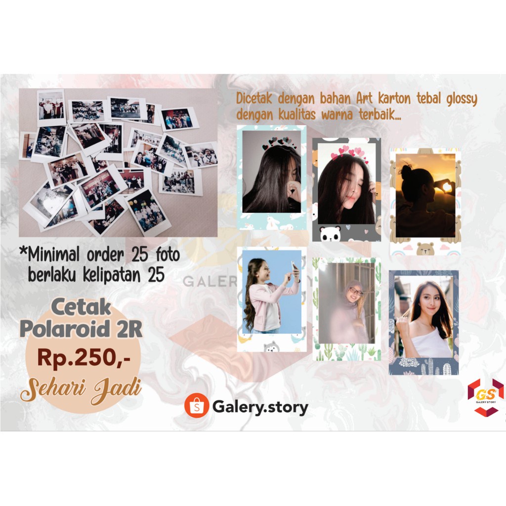 Jual Cetak Foto Polaroid 2r Indonesiashopee Indonesia 1831