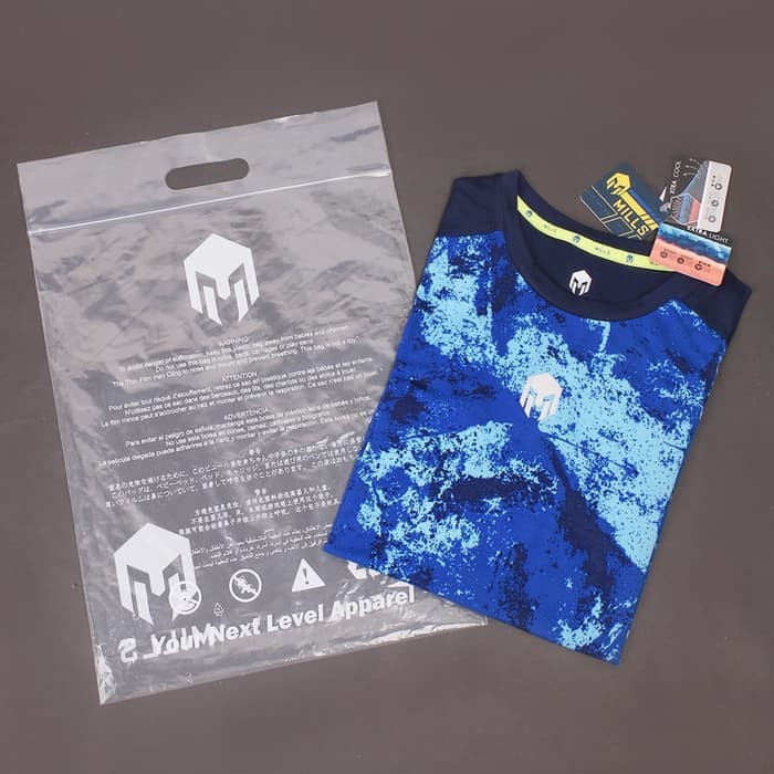 KAOS / BAJU SPORT / RUNNING MILLS STROM RUNNING TEE SHIRT - ROYAL NAVY