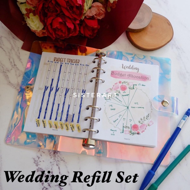 

Refill set + Cover binder journal planner catatan buku refill a6 sisterart