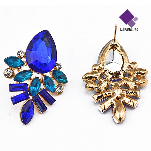 Anting Stud Bentuk Waterdrop Lapis Emas Untuk Wanita