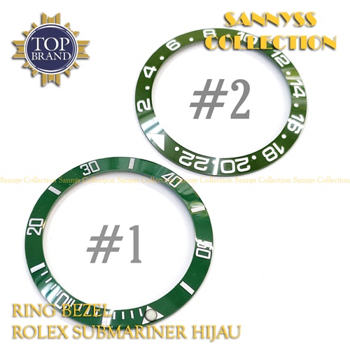 RING BEZEL JAM ROLEX SUBMARINER CERAMIK HIJAU