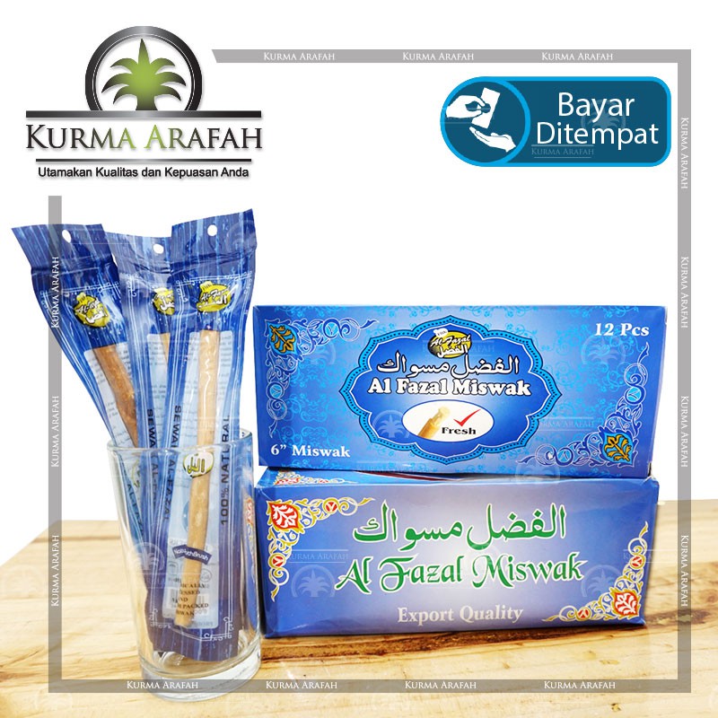 Siwak Kecil Al Fazal Original Product / Kayu Miswak  Al Fazal per pcs