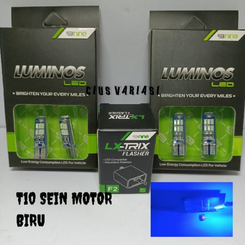 LAMPU LED MOTOR T10 NINE 15 MATA JELLY LAMPU SEIN SENJA PLAT NOMOR MOTOR DAN MOBIL