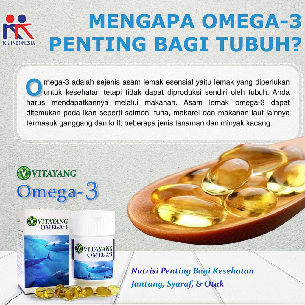 Vitayang Omega 3 Fish Oil Minyak Ikan Indonesia