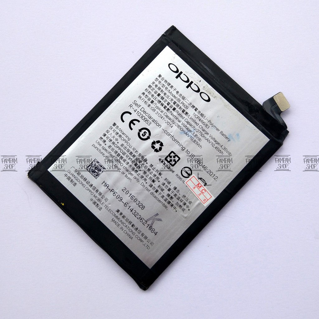 Baterai Oppo BLP609 F1 Plus F1+ R9 Original OEM Batre Batrai Battery HP BLP 609 Handphone