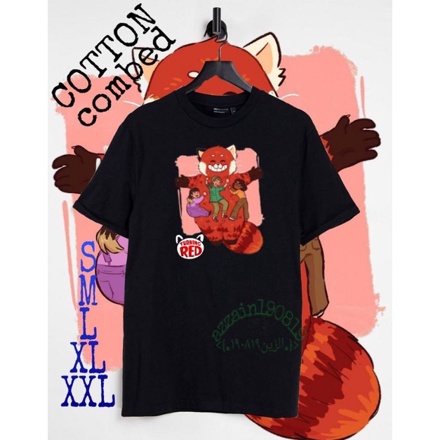 kaos katun TURNING RED/kaos anak TURNING RED/kaos TURNING RED unisex cowo/cewe/pashion laki-laki per