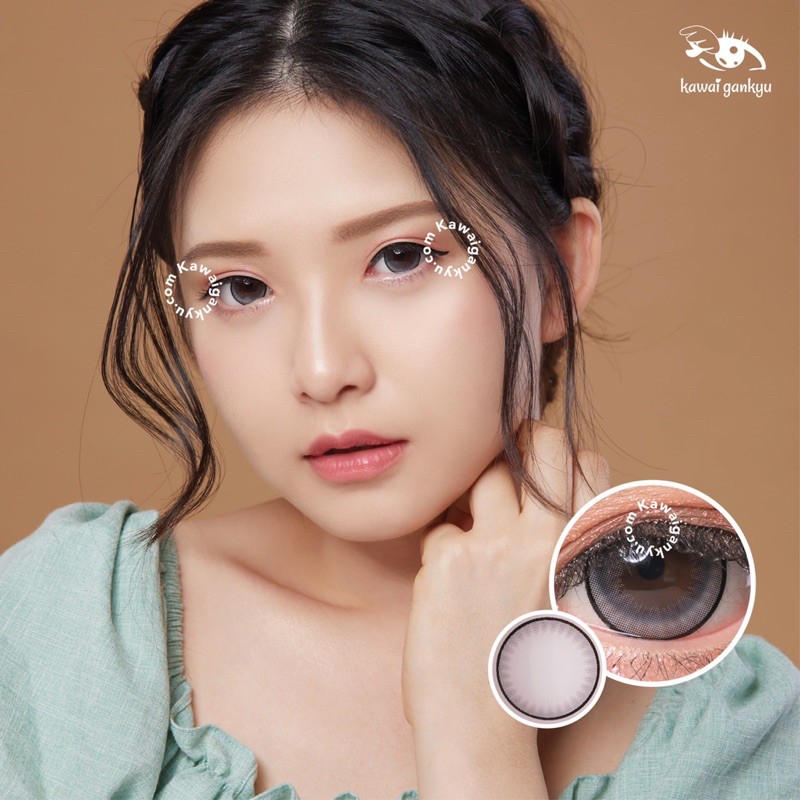 KawaiGankyu Softlens - Kitty dreamy gray (1botol)