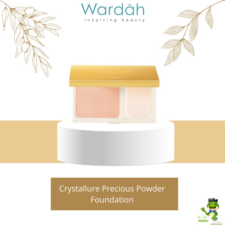 ❣️Rakkistore99❣️Wardah Crystallure Precious Luminizing Silk Powder Foundation 12g (100% Original)