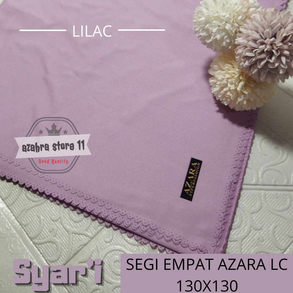 Hijab Segi Empat Oscara Syar'i 130x130 Laser Cut Voal Polos Jumbo