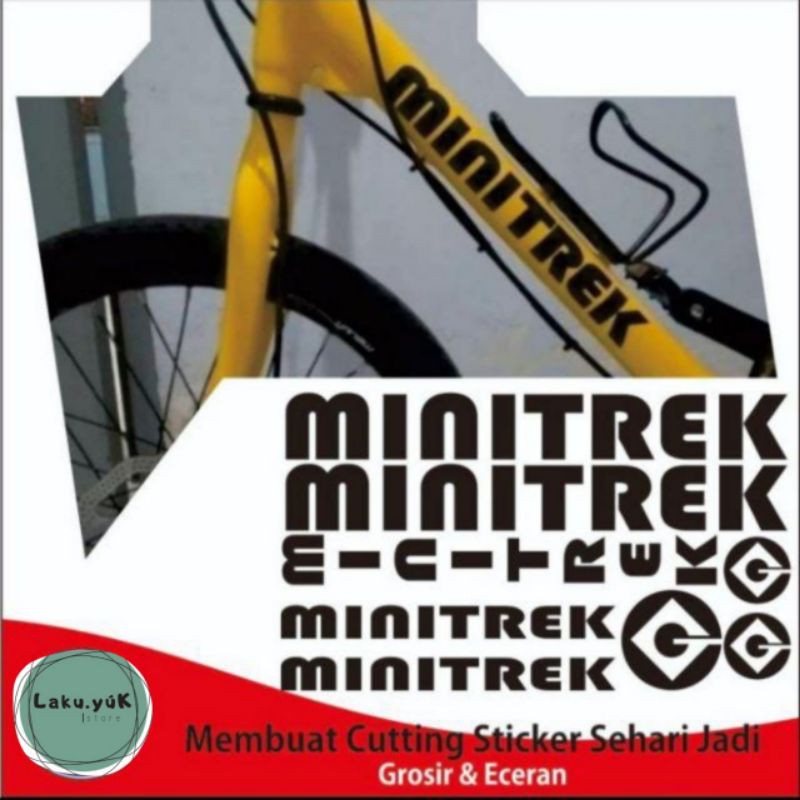 Frame sepeda minitrek sticker