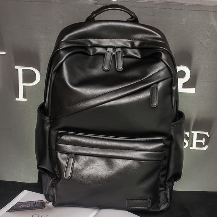 TAS LAPTOP KULIT IMPORT BACKPACK WANITA LEATHER LAPTOP 15 INCHI