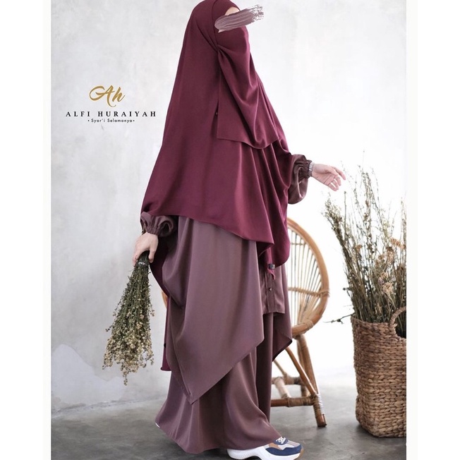 Preloved one set tunik putri by alfi huraiyah