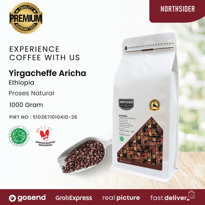 

BIJI KOPI ARABIKA ETHIOPIA YIRGACHEFFE ARICHA NATURAL 1KG NORTHSIDER