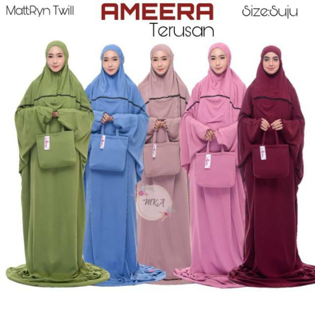 Mukena Terusan Amera Hana Hani original brand Alana