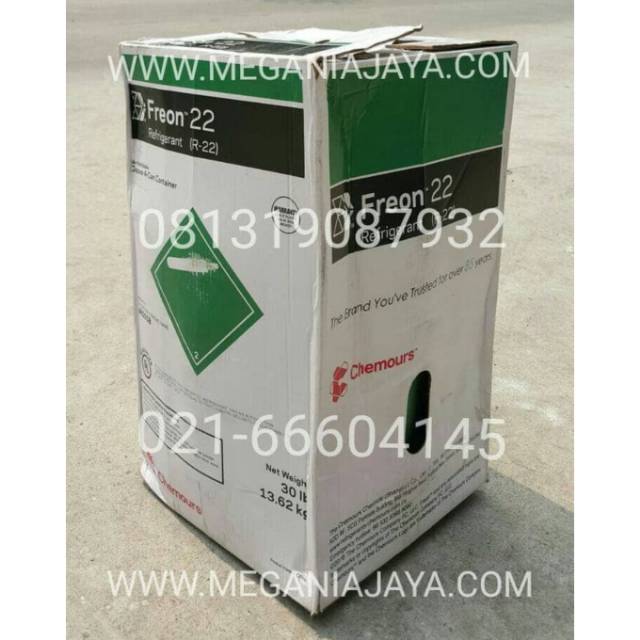 FREON AC R22 CHEMOURS DUPONT SHANGHAI, ISI 13.62 KG