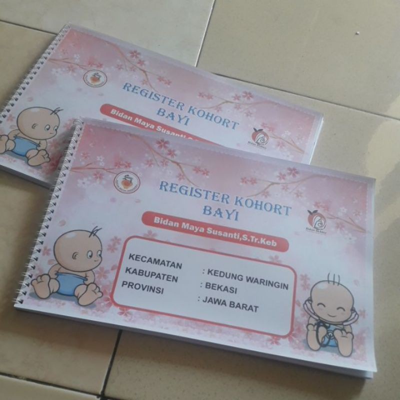 register kohort bayi pakai cetak nama