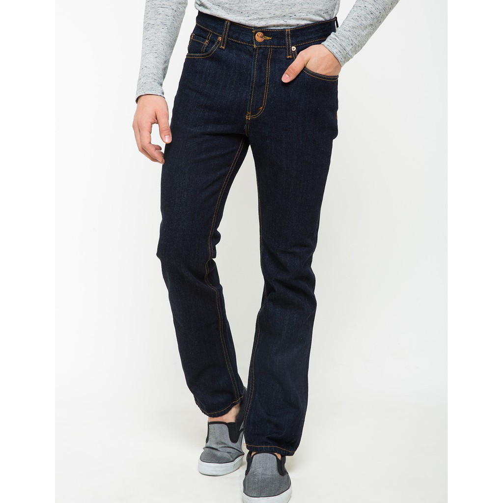 CELANA JEANS PANJANG STANDART PRIA COWOK CASUAL REGULAR CELANA PRIA FREE MASKER