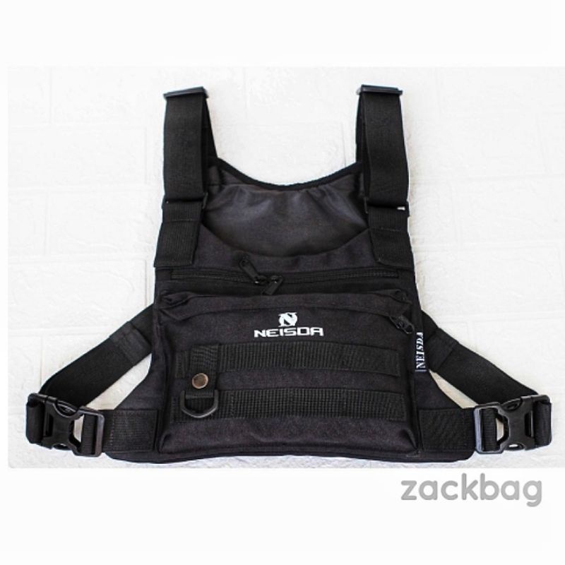 Tas dada/Chest bag/Chest bag rig/Tas dada rompi Tactical with sablon printing by NEISDA