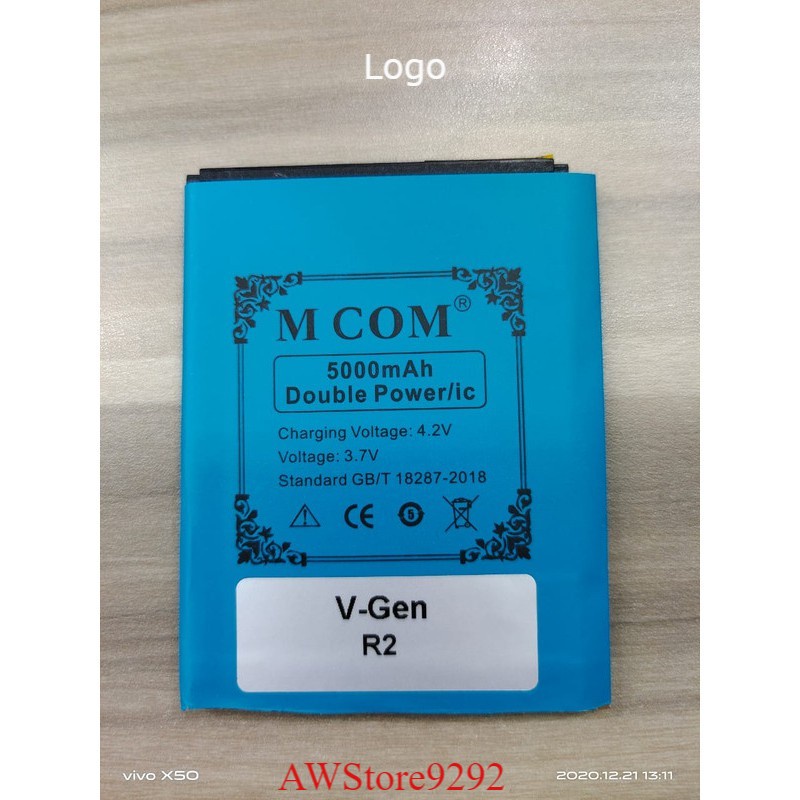 Mcom Battery Batre Baterai Double Power Mcom V-Gen Vgen R2