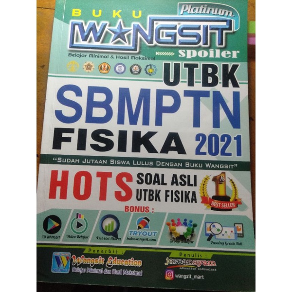 Preloved Wangsit 2021 saintek Fisika