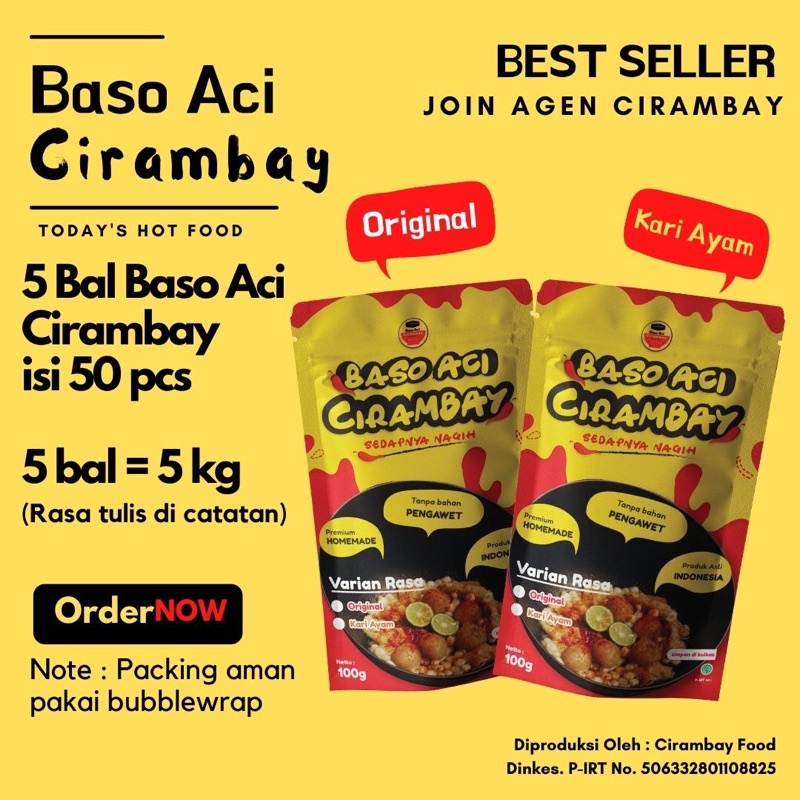 

Baso Aci Cirambay (5 Bal / per 50 Pcs)