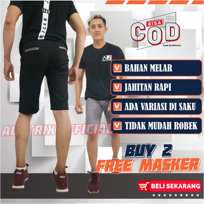 CELANA PENDEK PRIA CHINOS PREMIUM SANTAI DISTRO